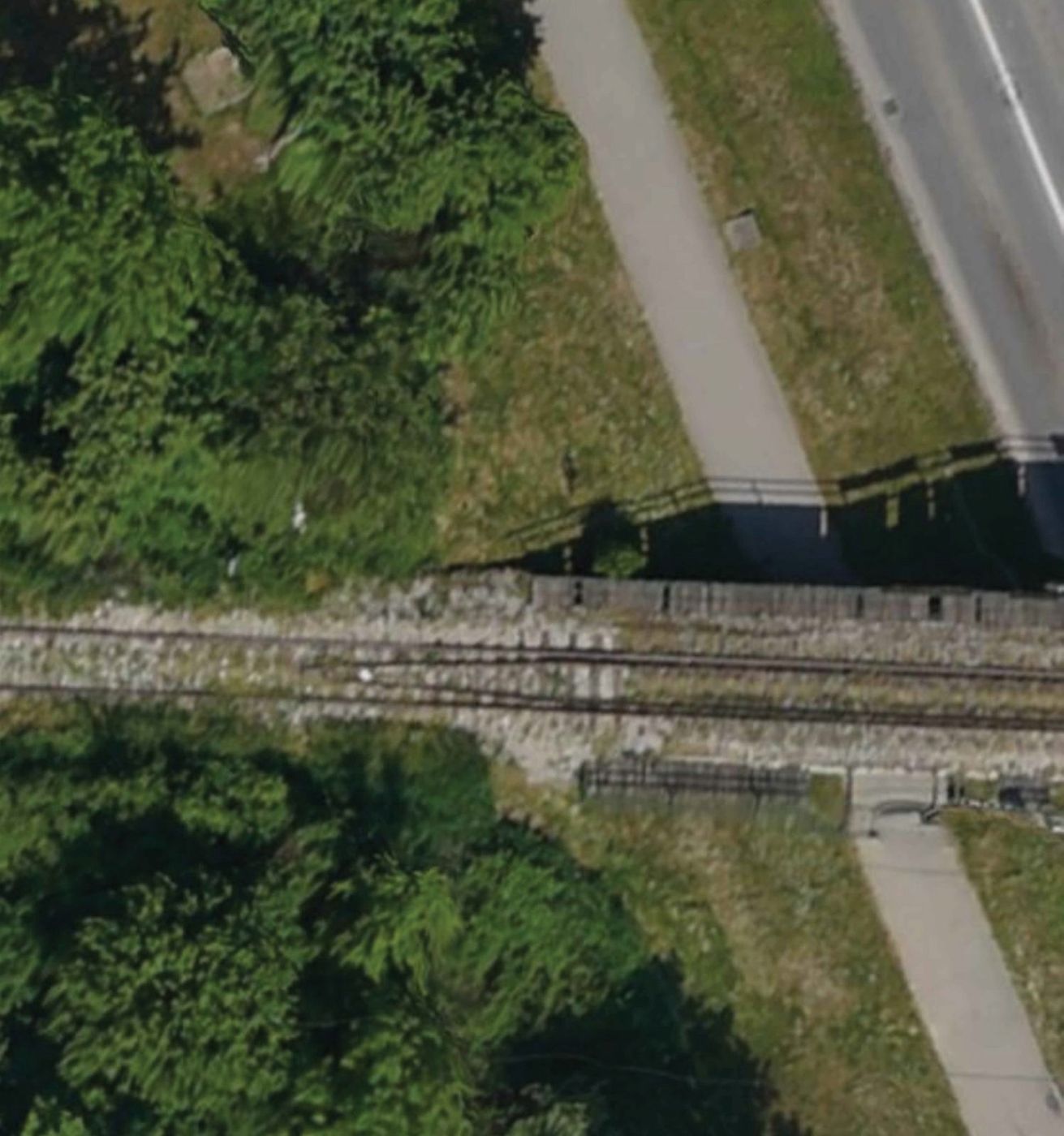 Eisenbahnüberführung zum Hafen Brčko