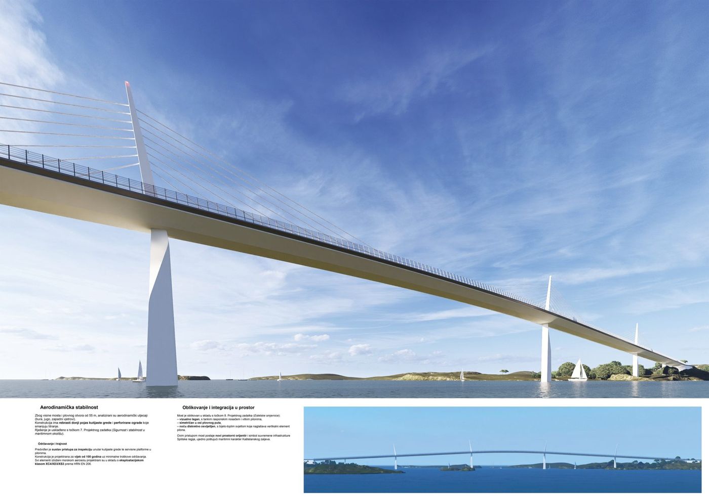 Brücke über die Bucht von Kaštela, Wettbewerbsbeitrag